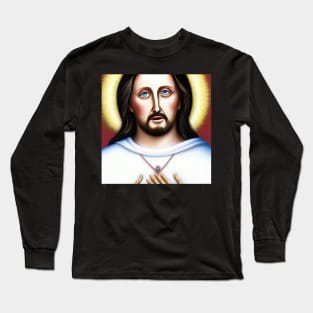 3D Look Artificial Intelligence Art of our Merciful Lord Jesus Long Sleeve T-Shirt